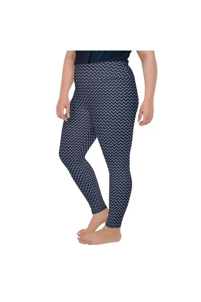 Dot Matrix Plus Size Leggings