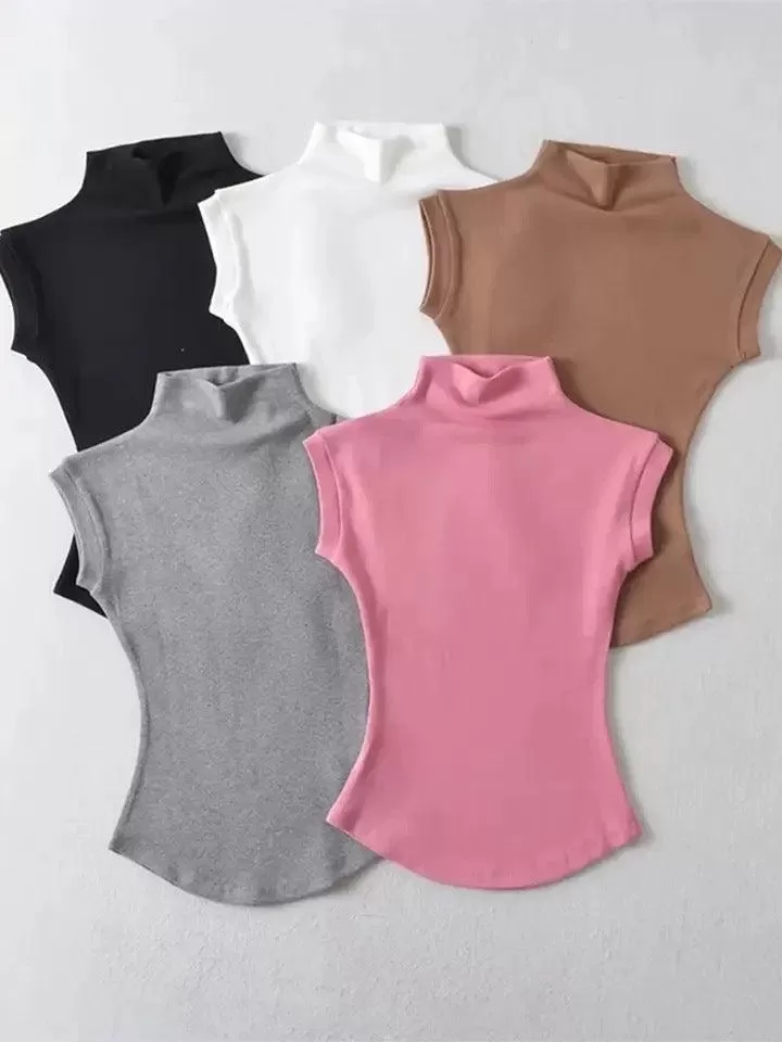 Dote Turtleneck Summer Tops