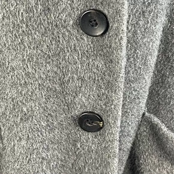 Eileen fishergray Alpaca blend 3/4 jacket