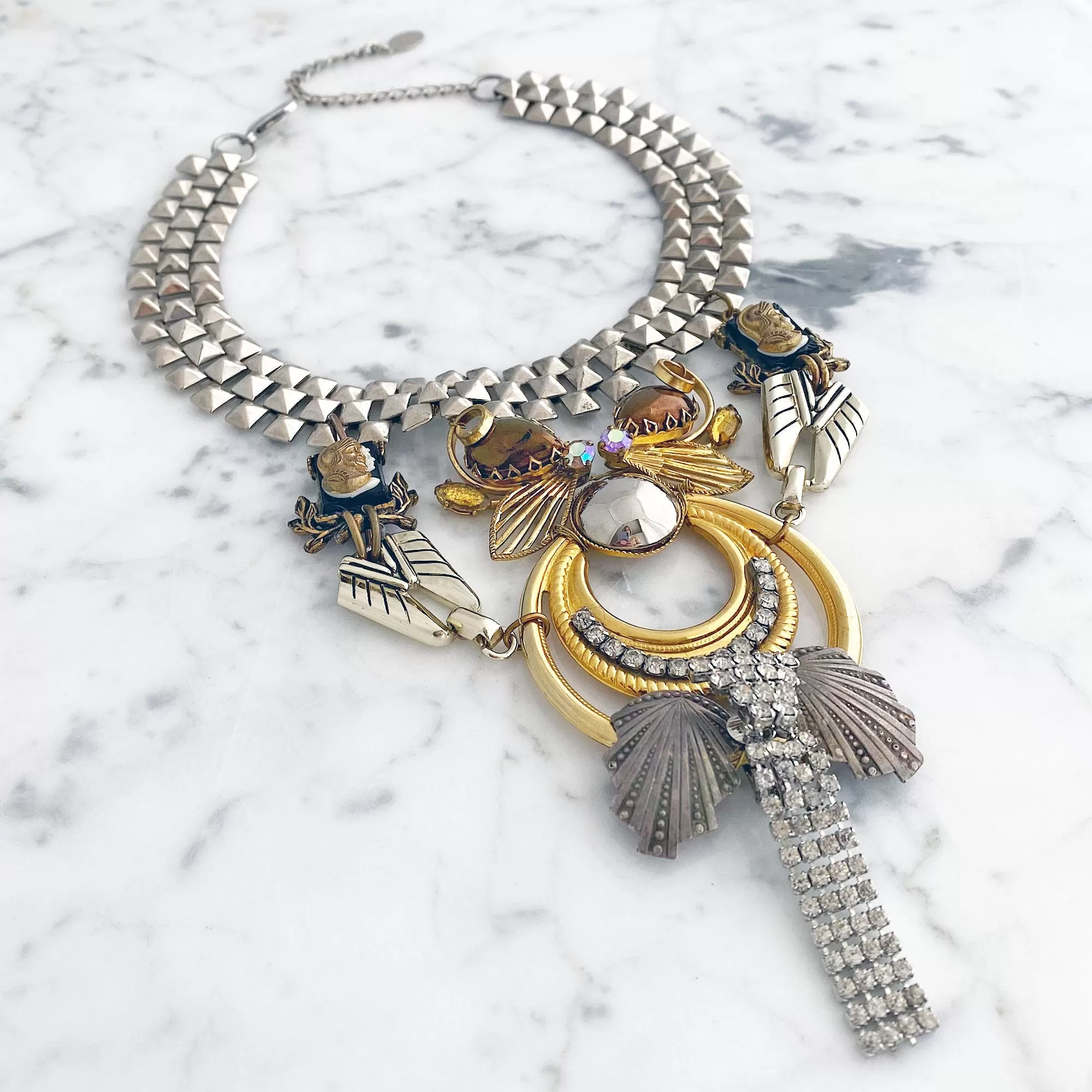 ELIANA statement bib necklace