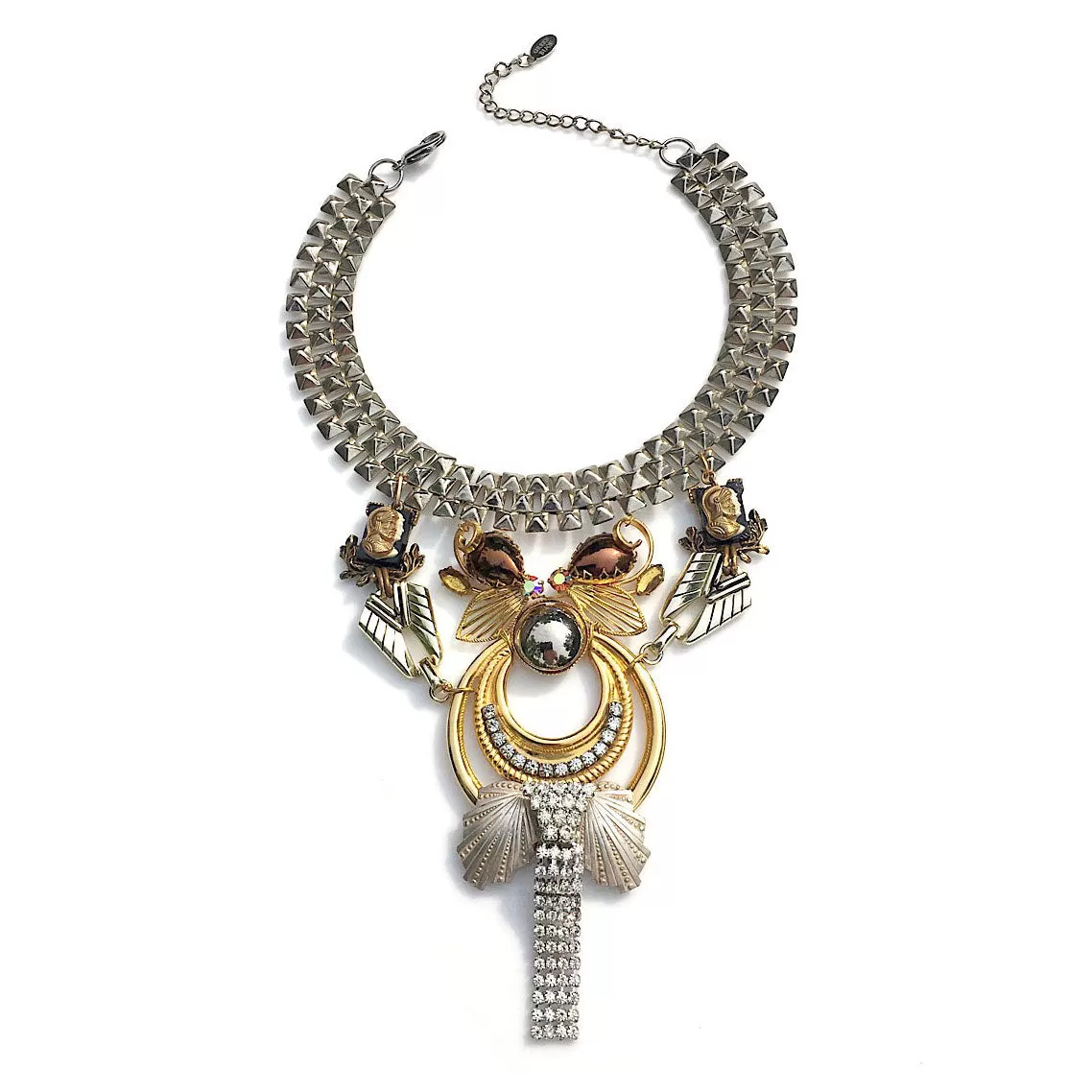 ELIANA statement bib necklace