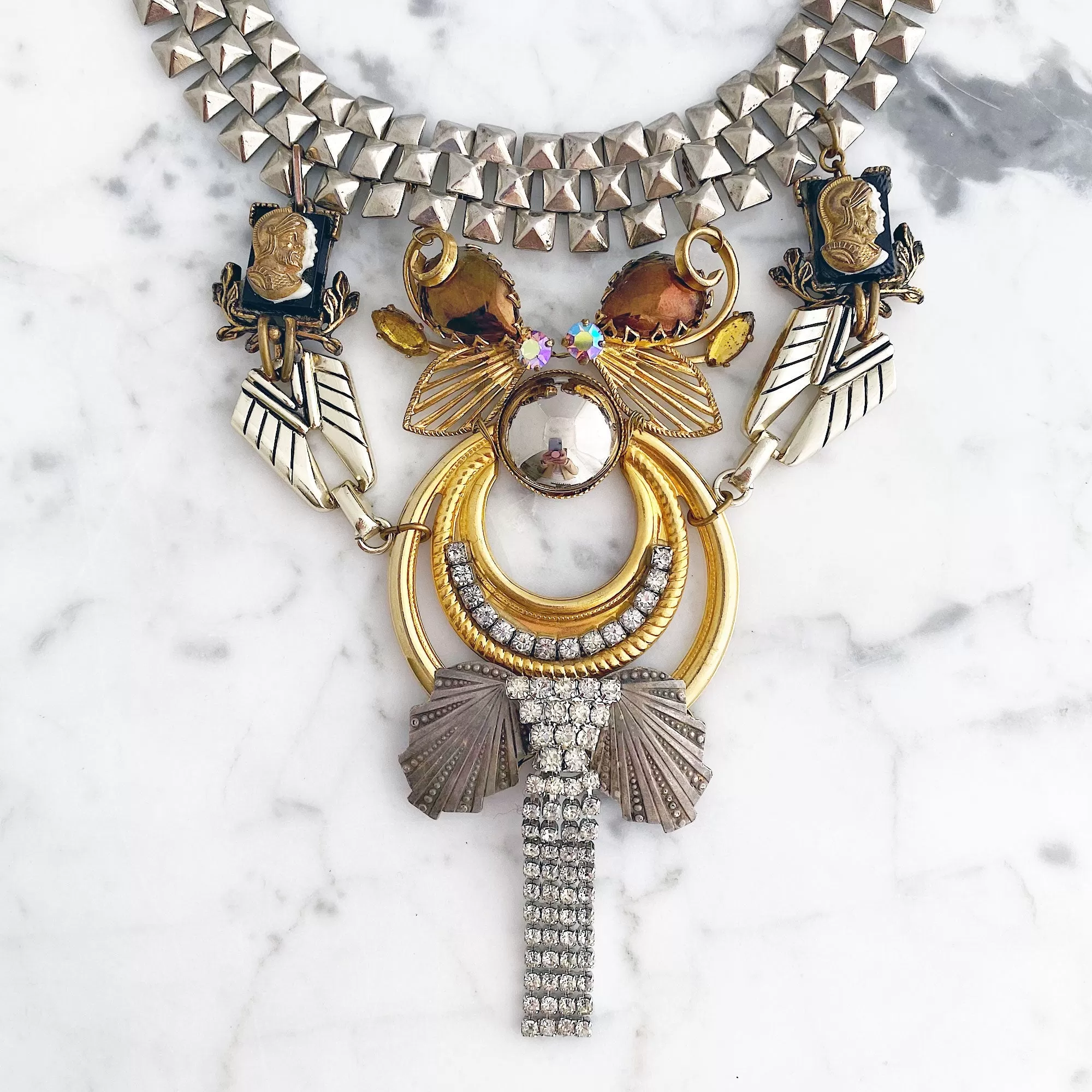 ELIANA statement bib necklace