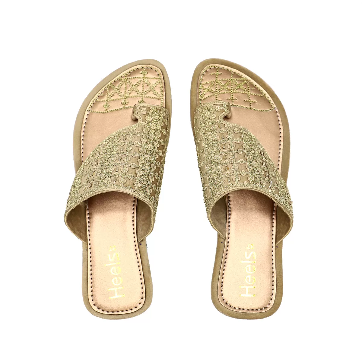 Fawn Ethnic Chappal 005674