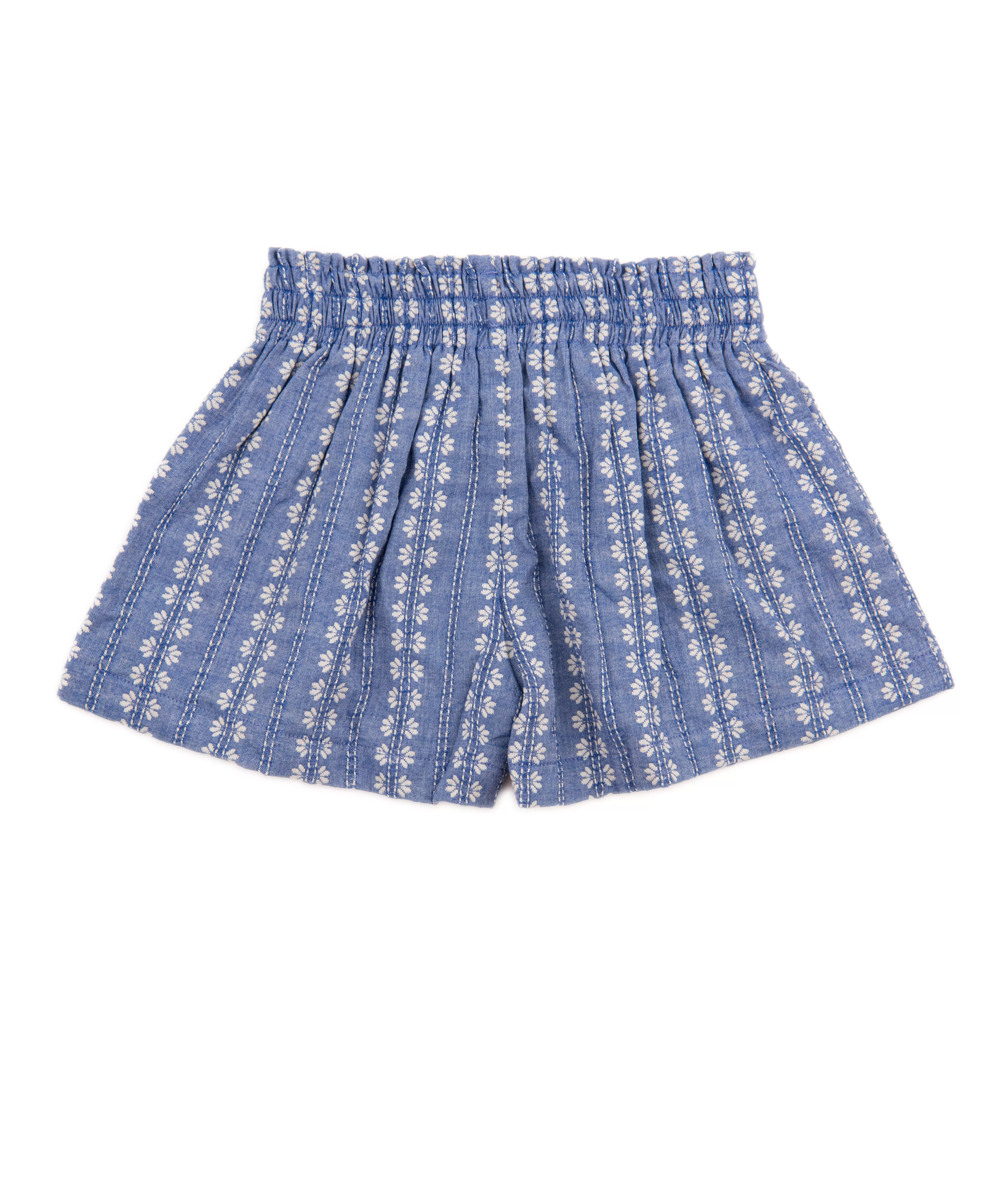 FBZ Girls Blue Woven Tassel Shorts