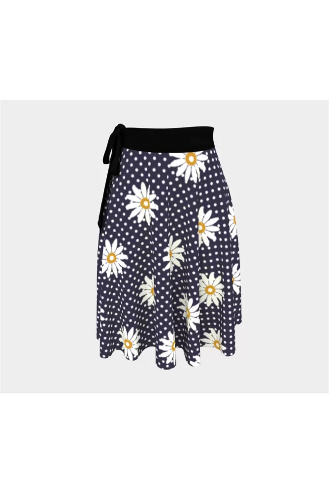 Floral Polka dot Wrap Skirt