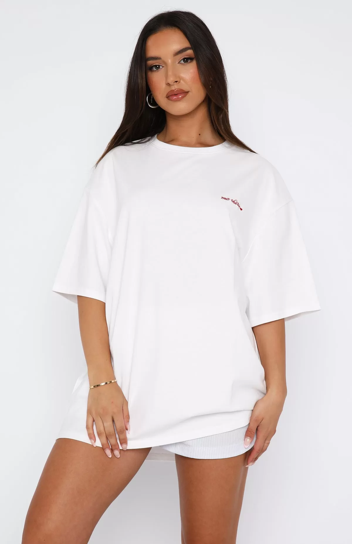 Florent Oversized Tee White