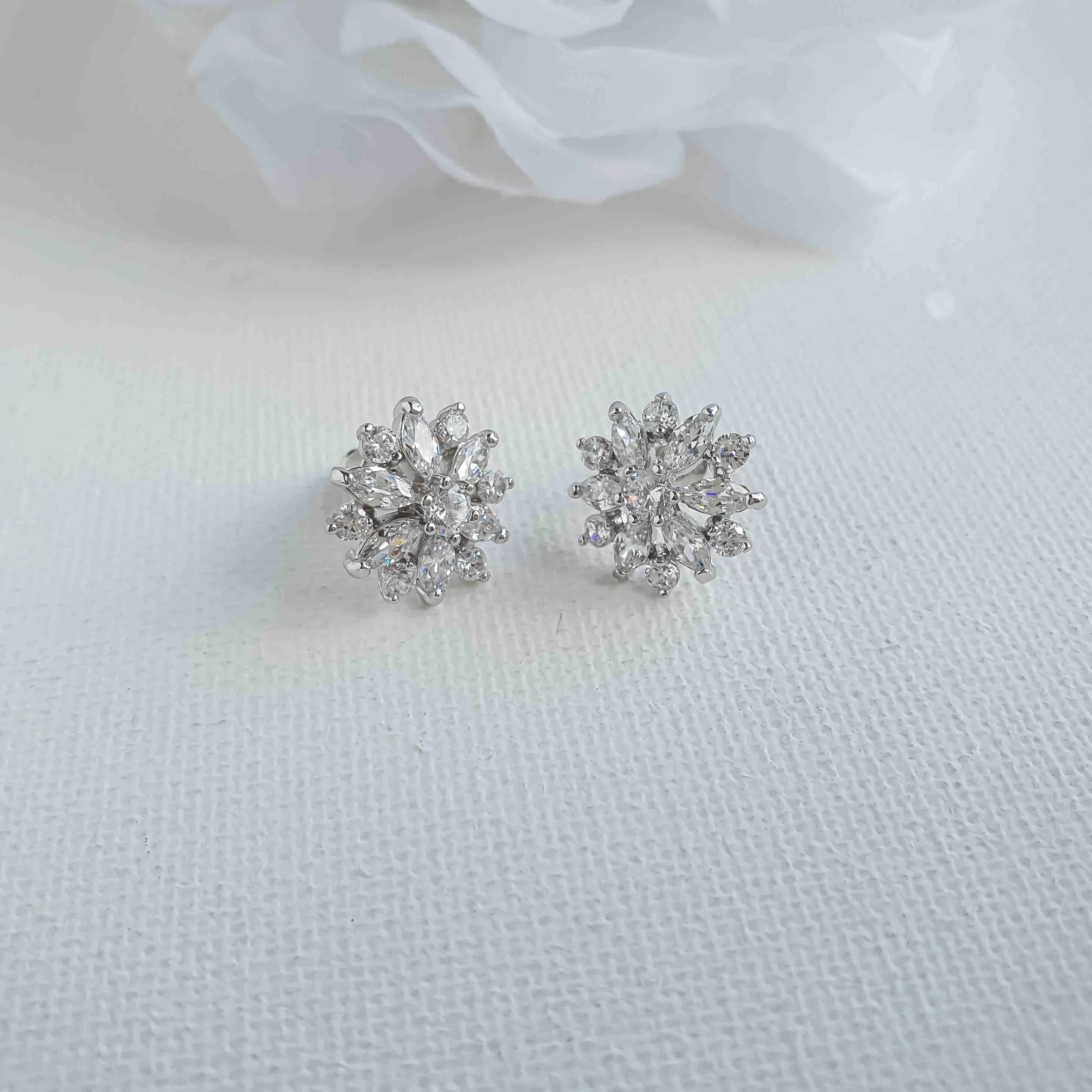 Flower Earrings Studs- Chelsea