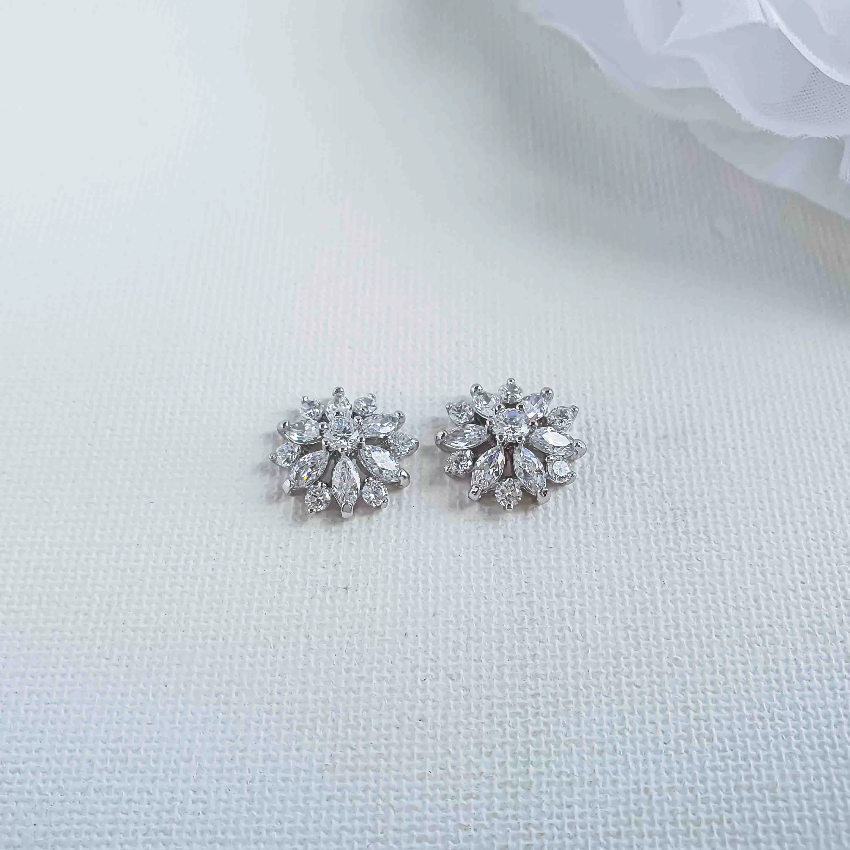 Flower Earrings Studs- Chelsea