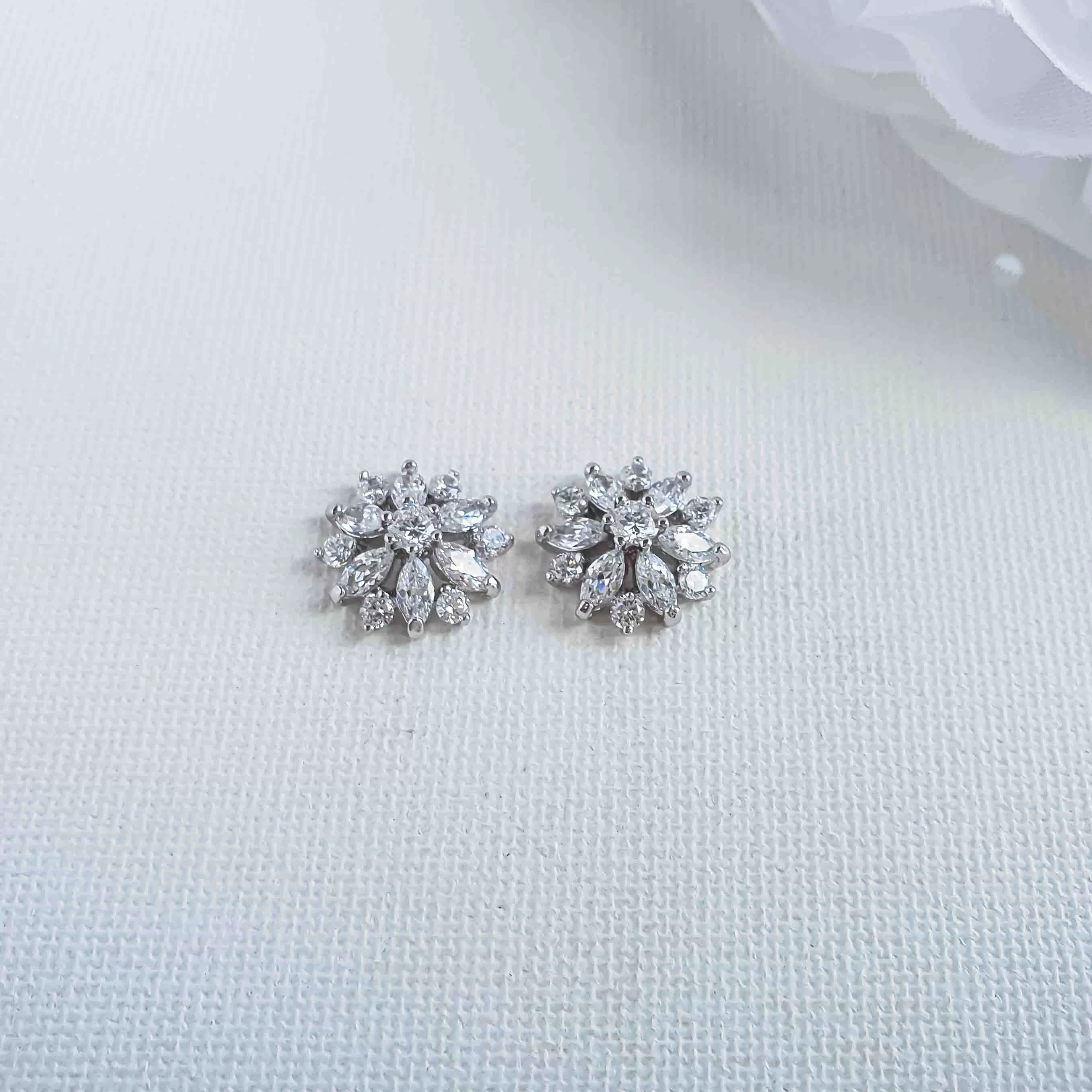 Flower Earrings Studs- Chelsea