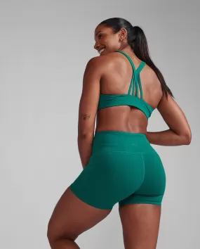 Form Strappy Bra  Forest Green