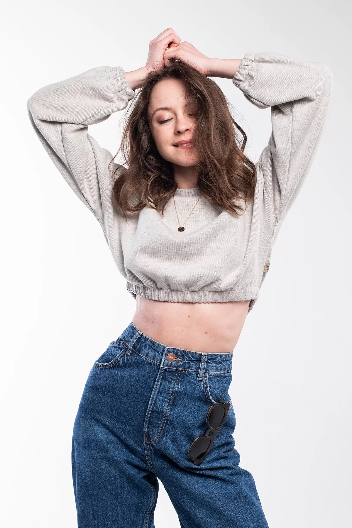 Fresh Crop Top Sweatshirt