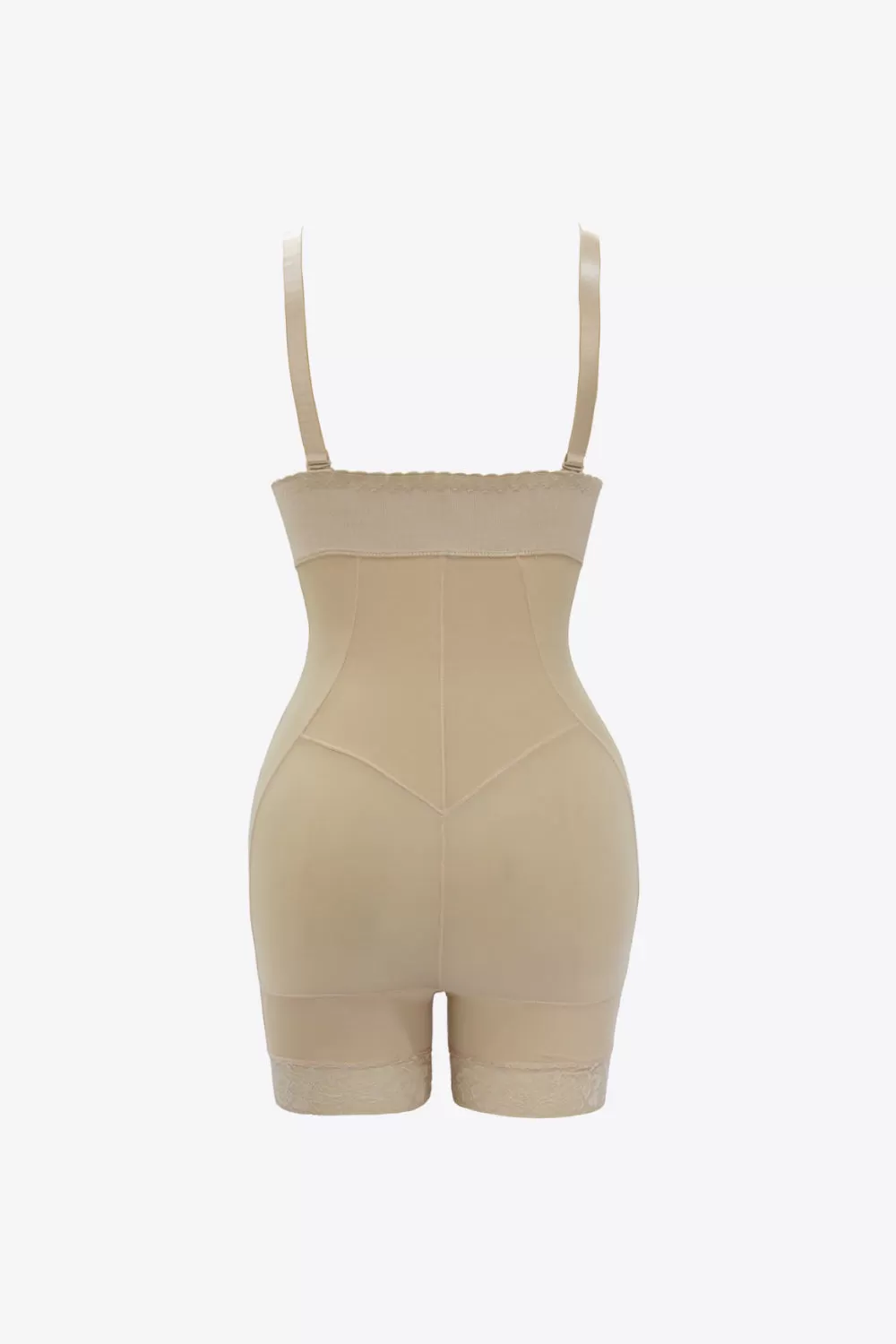 Full Size Zip Up Under-Bust Shaping Bodysuit