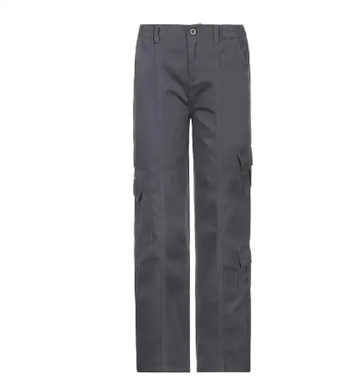 Get Ready to Rock in Our Cargo Solid Baggy Pants!