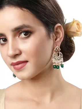 Gold Plated Kundan Earrings