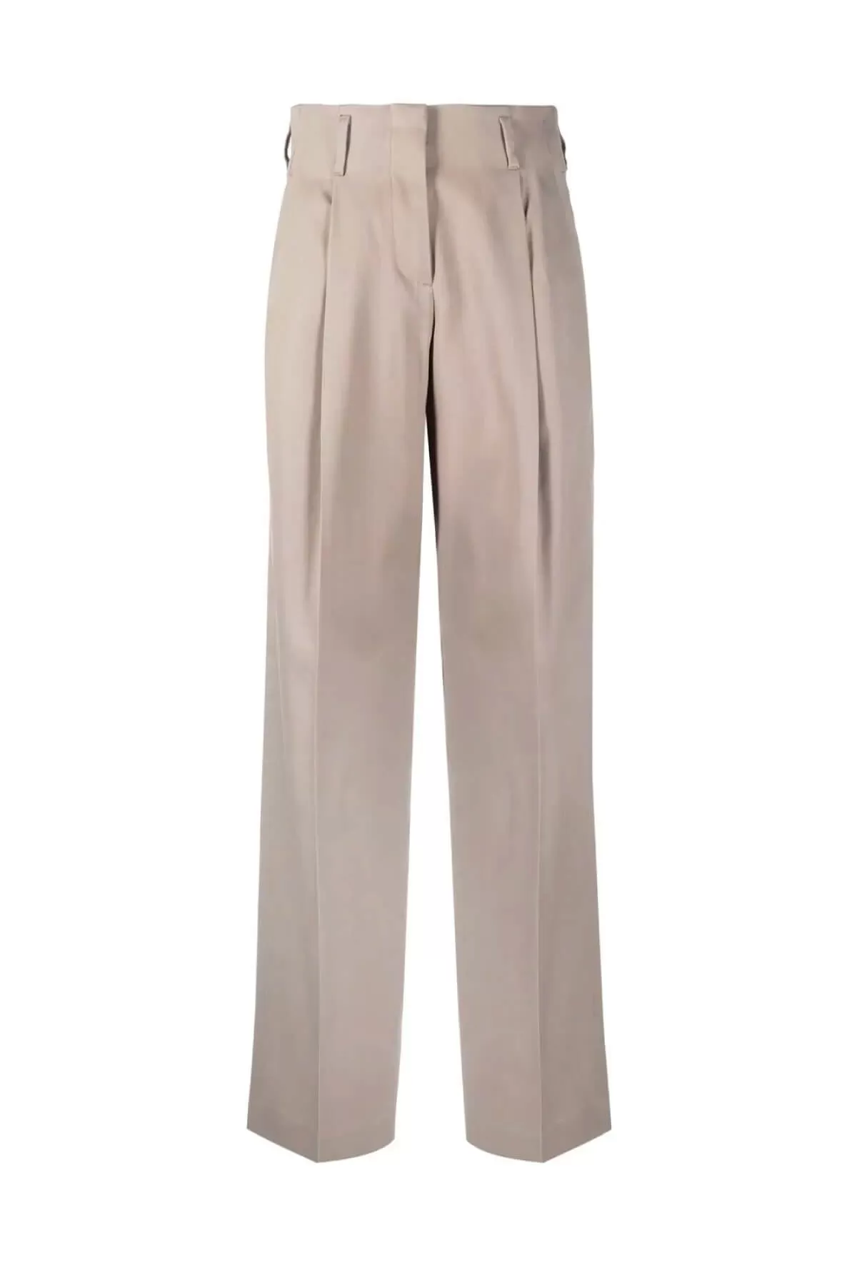 Golden Goose Wool Gabardine Wide Leg Pants - Roasted Cashew