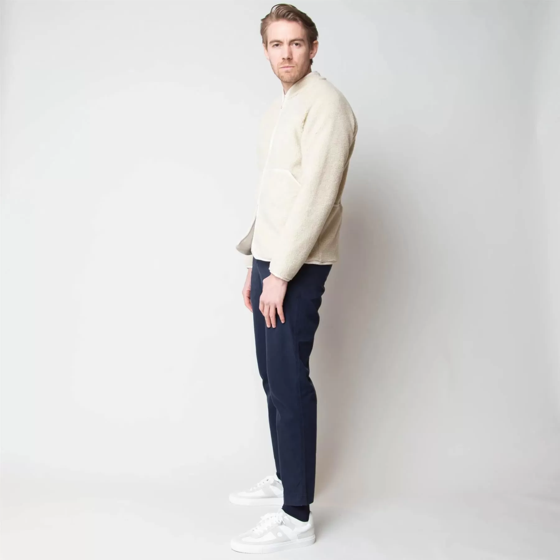 Good Walk Chino Trousers Moleskin Navy - SS24