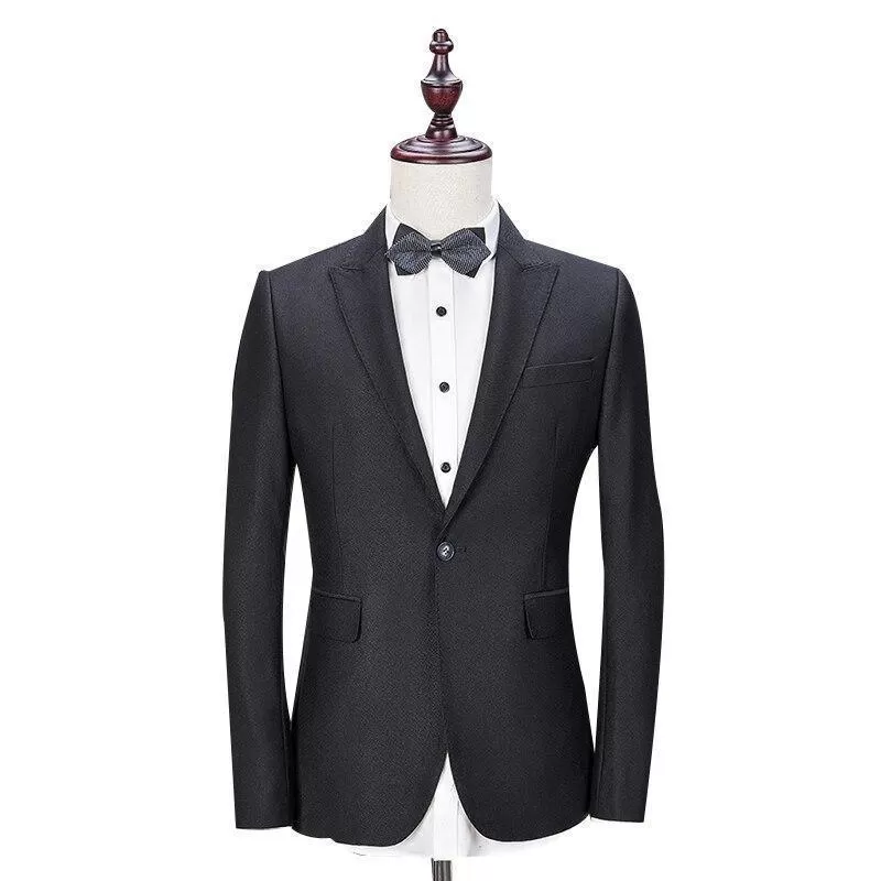 Grand Event Black Three Piece Men Suit