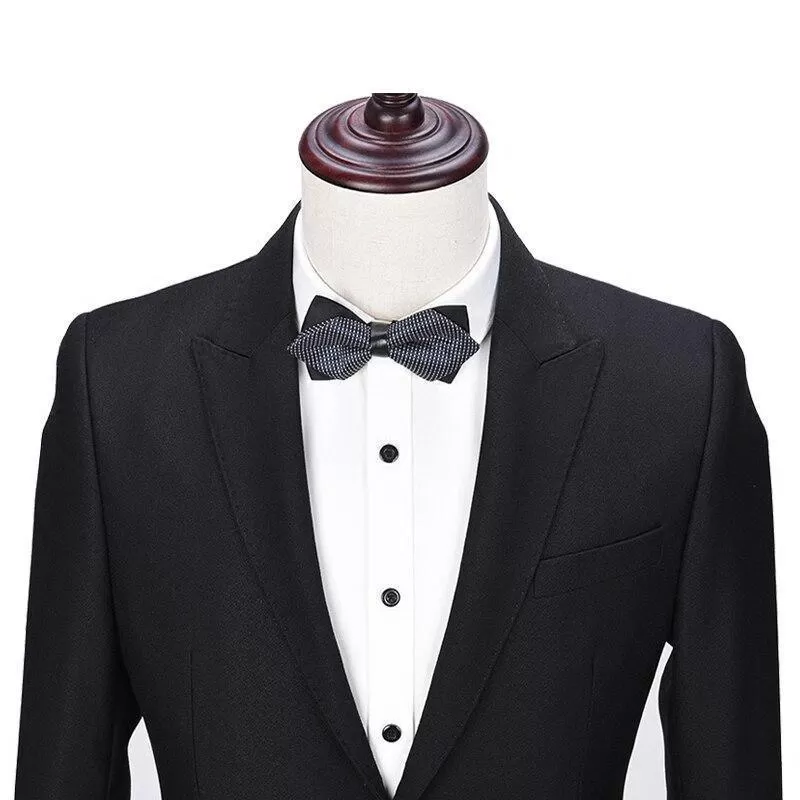 Grand Event Black Three Piece Men Suit