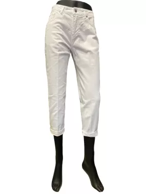 Griffai 5 pocket bull trousers for women DGP3710 white