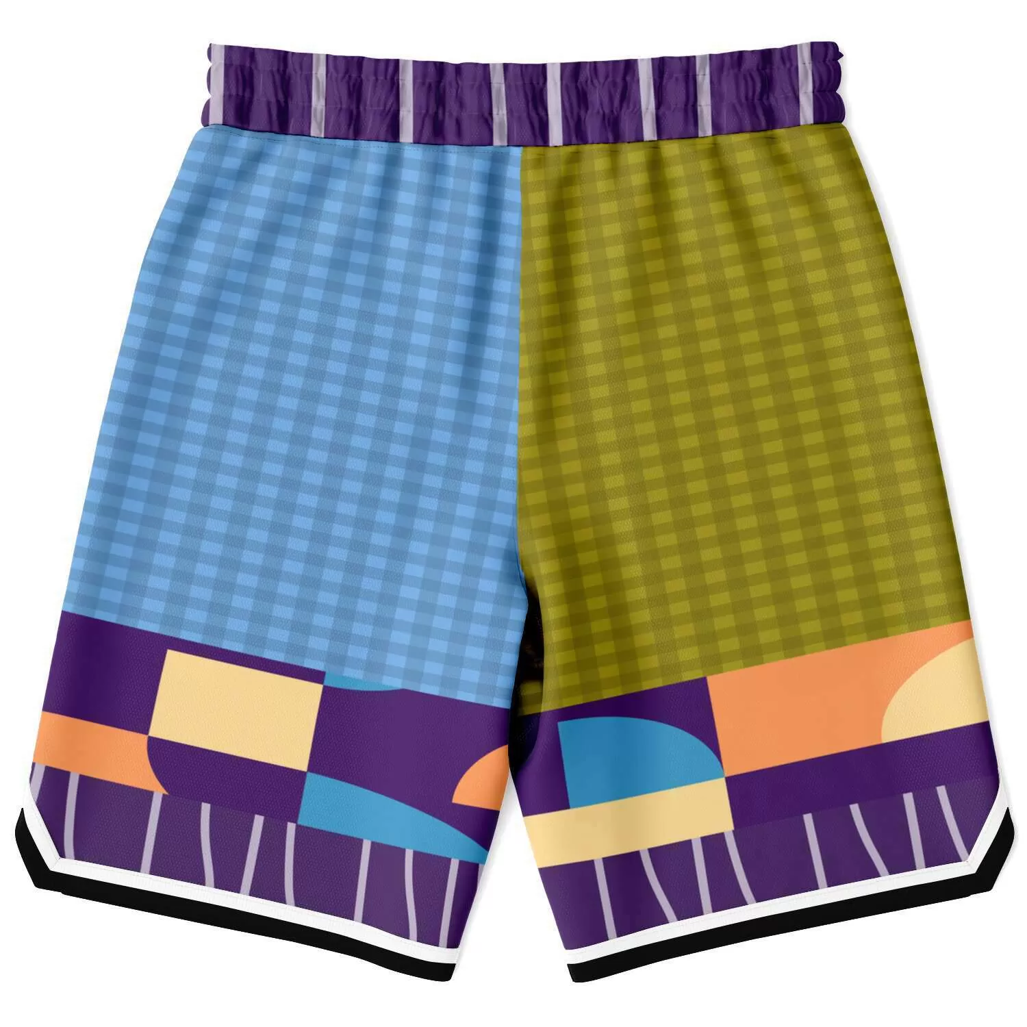 Hampton Plaid Unisex Basketball Shorts