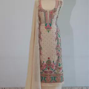 Handcrafted Ethnic Suit  Kashmiri Mirror and Thread Work