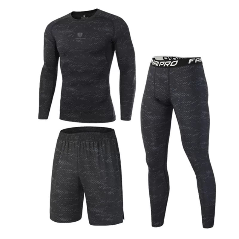 High Quality Compression Men's Sport Suits Quick Dry