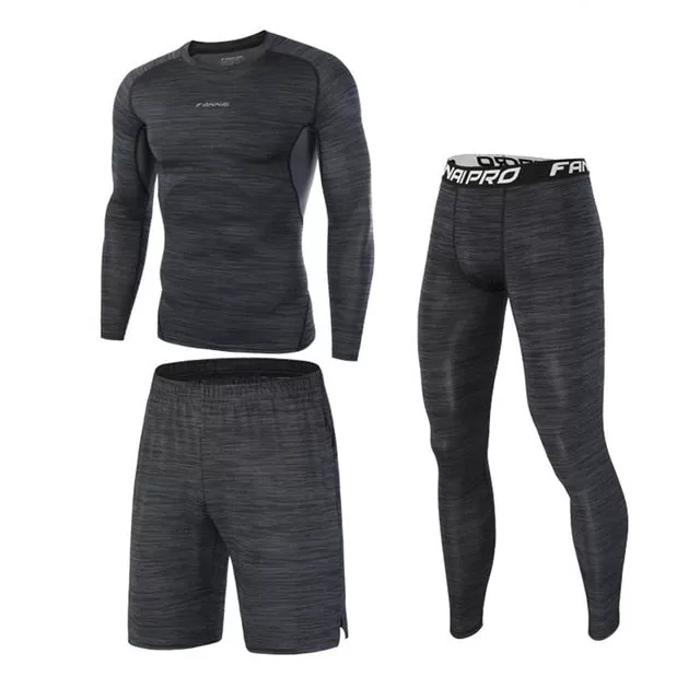 High Quality Compression Men's Sport Suits Quick Dry