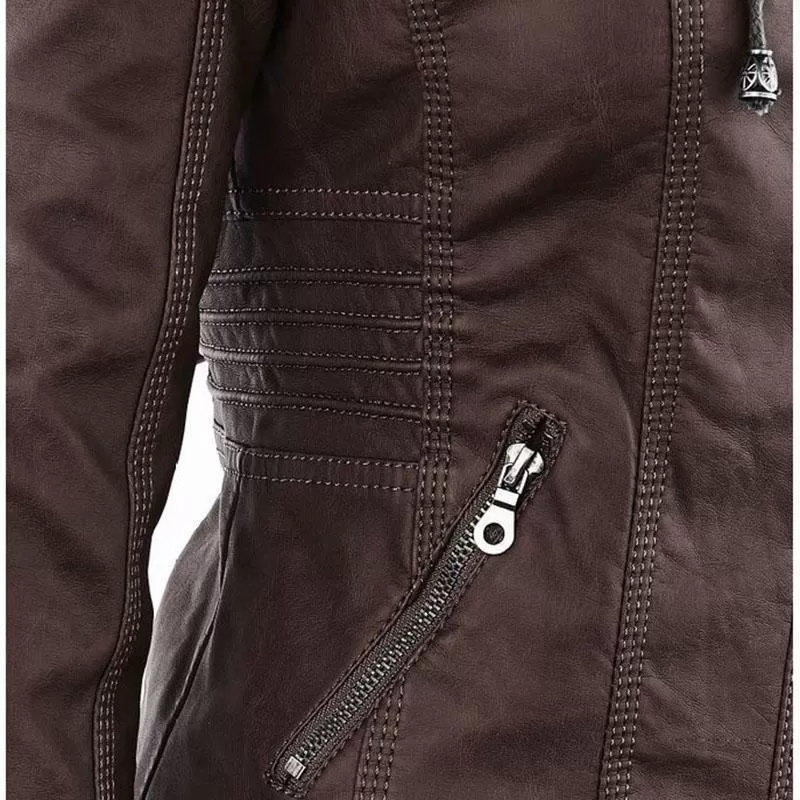 Hooded Leather Jackets For Women