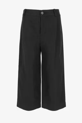 Hose Cropped Casual in Schwarz