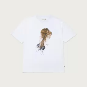 HTG LEAF SS TEE WHITE