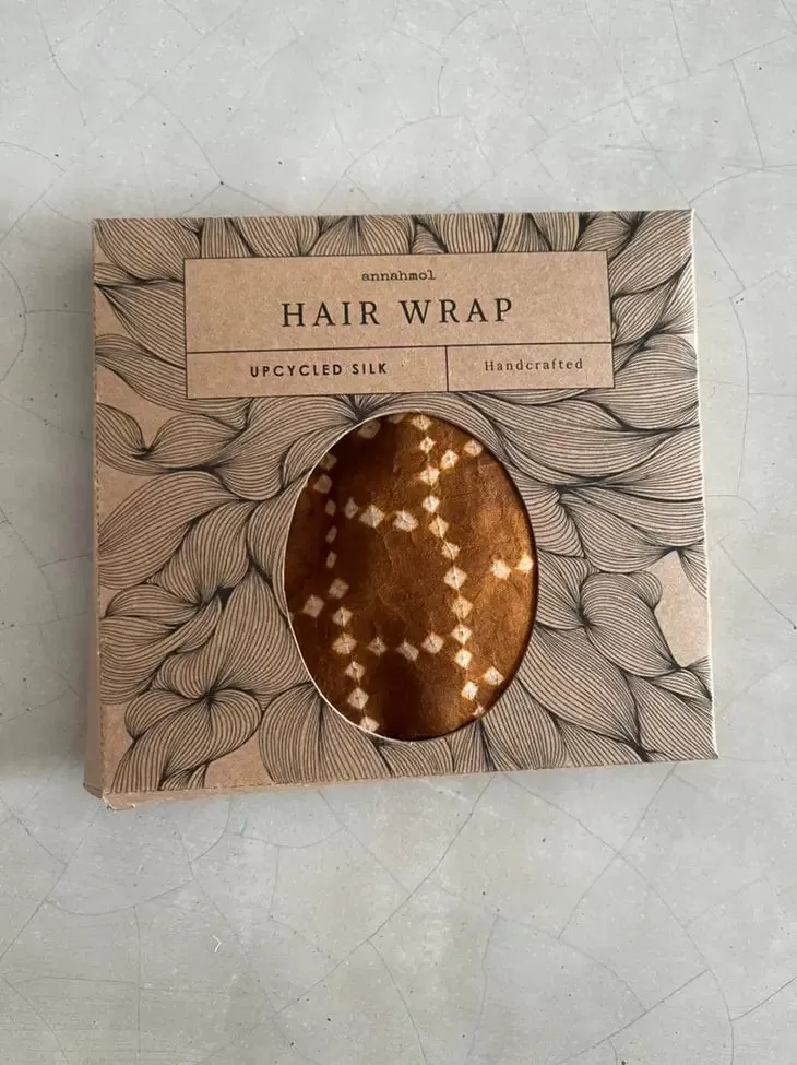 Ira Upcycled Silk Hair Wrap