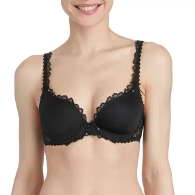 JANE Heart Shaped T Shirt Bra | Black