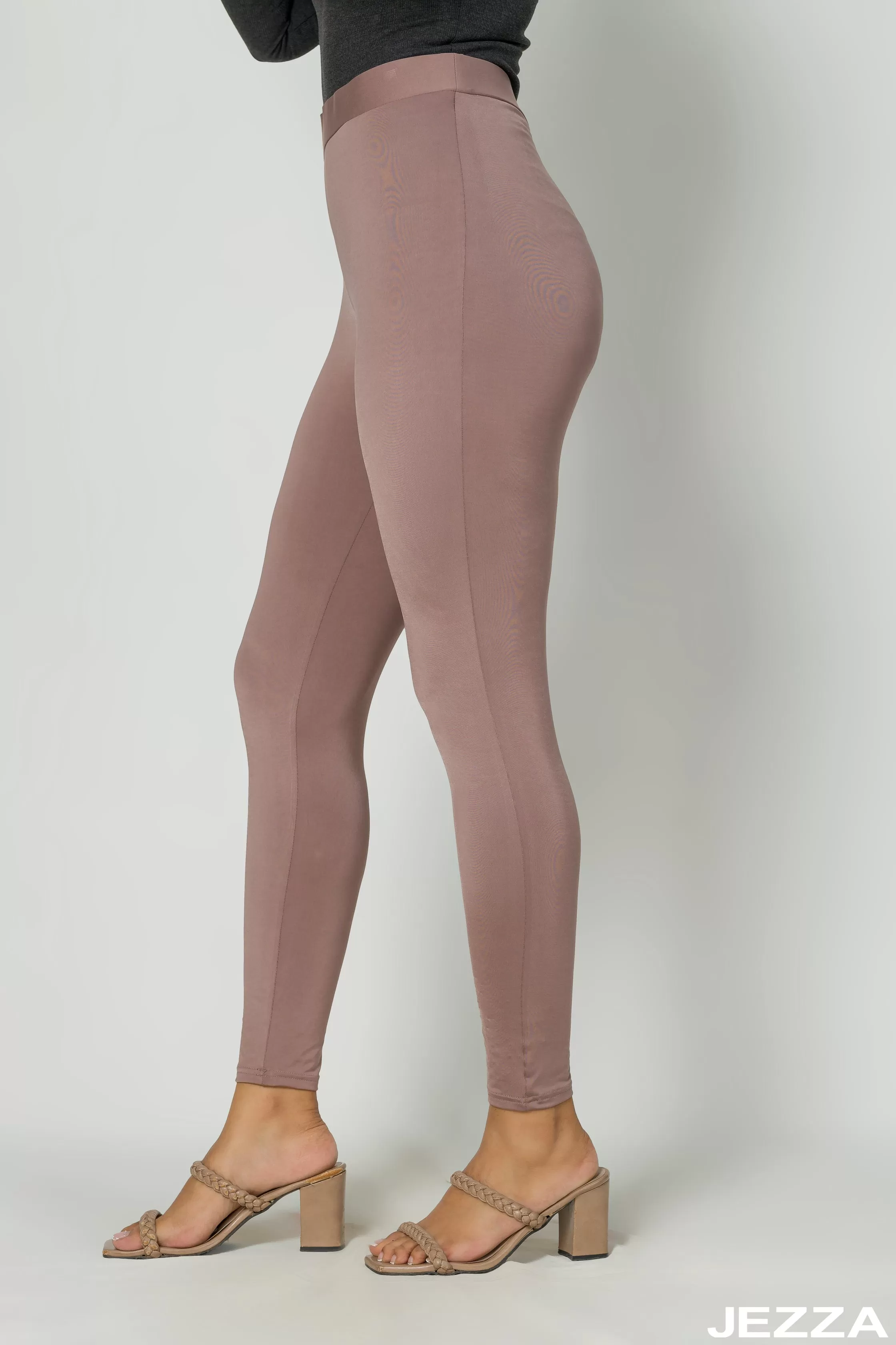 JEZZA Taupe Colour Women's Casual Legging 41126