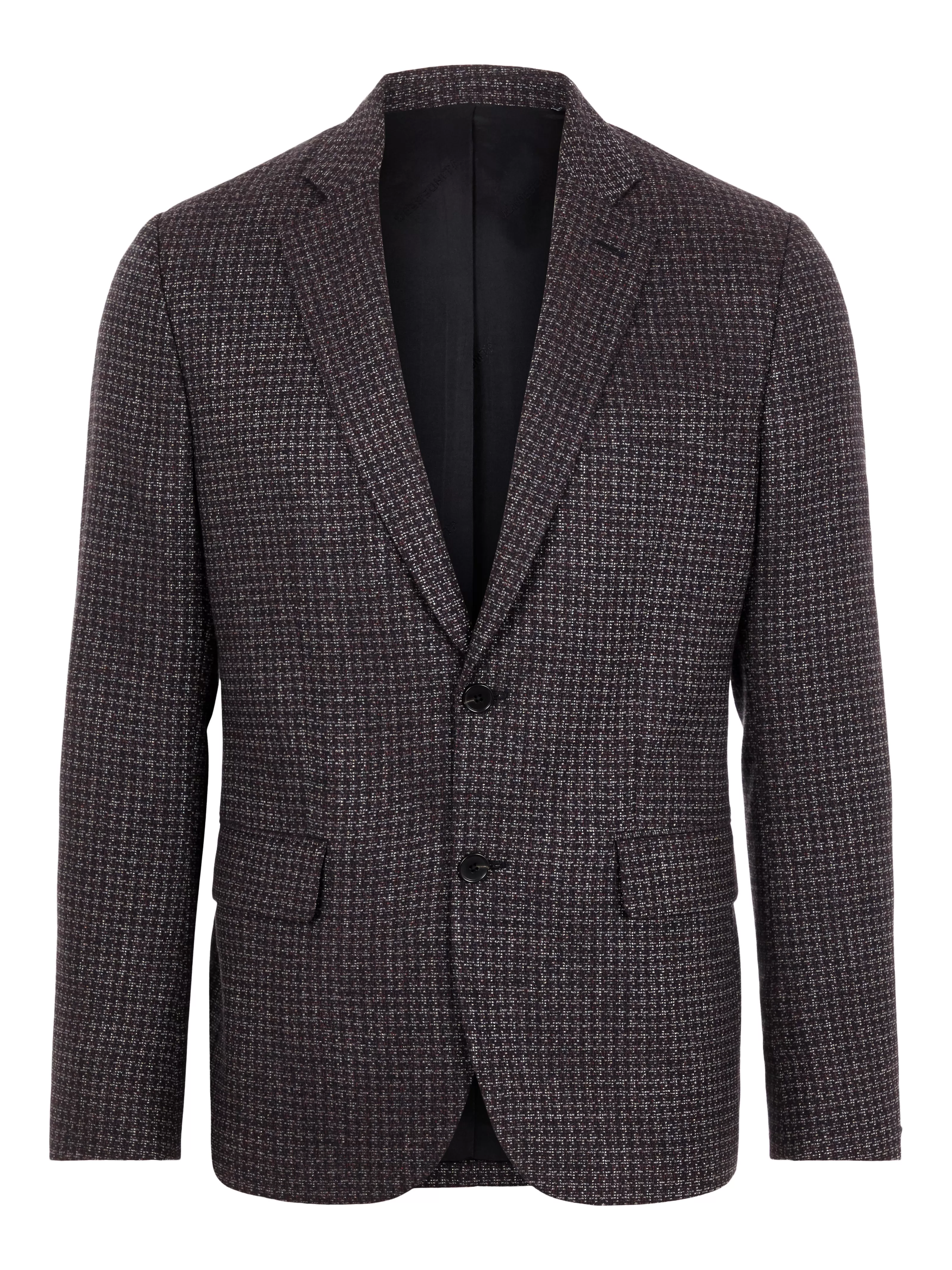 J.Lindeberg Mens Hopper Soft Houndstooth Blazer  - CHILI RED