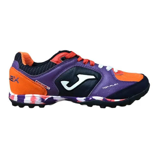 Joma Top Flex 619 TF TOPS.619.PT purple black orange soccer shoe