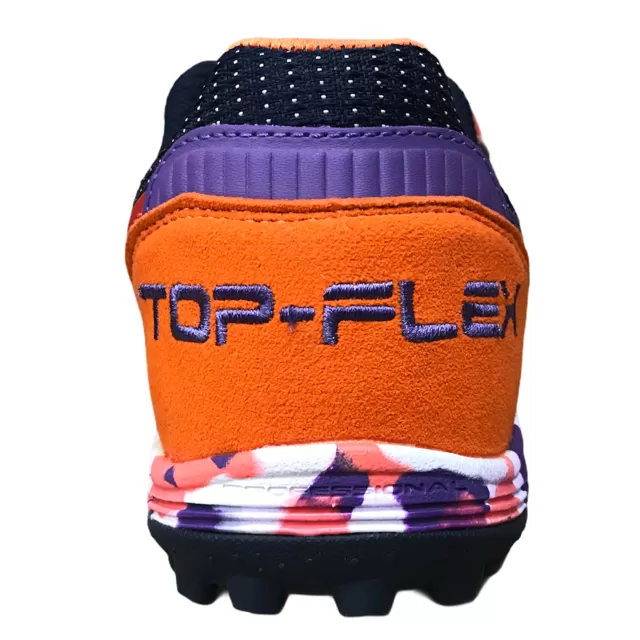 Joma Top Flex 619 TF TOPS.619.PT purple black orange soccer shoe