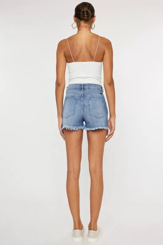 KanCan High Rise Denim Short Jeans