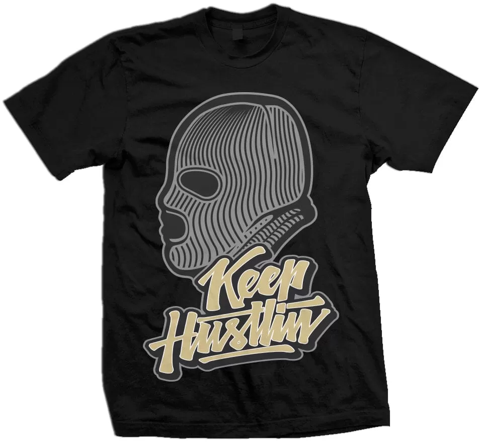 Keep Hustlin Mask II - Black T-Shirt