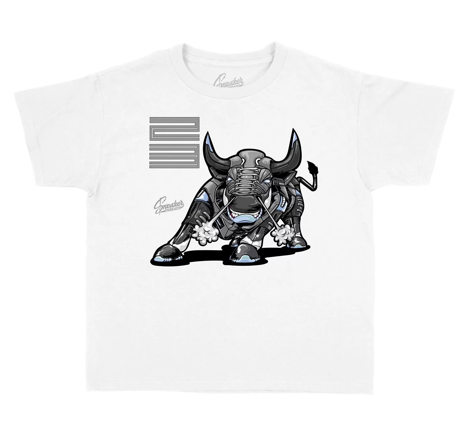 Kids Cool Grey 11 Shirt - No Bull  - White