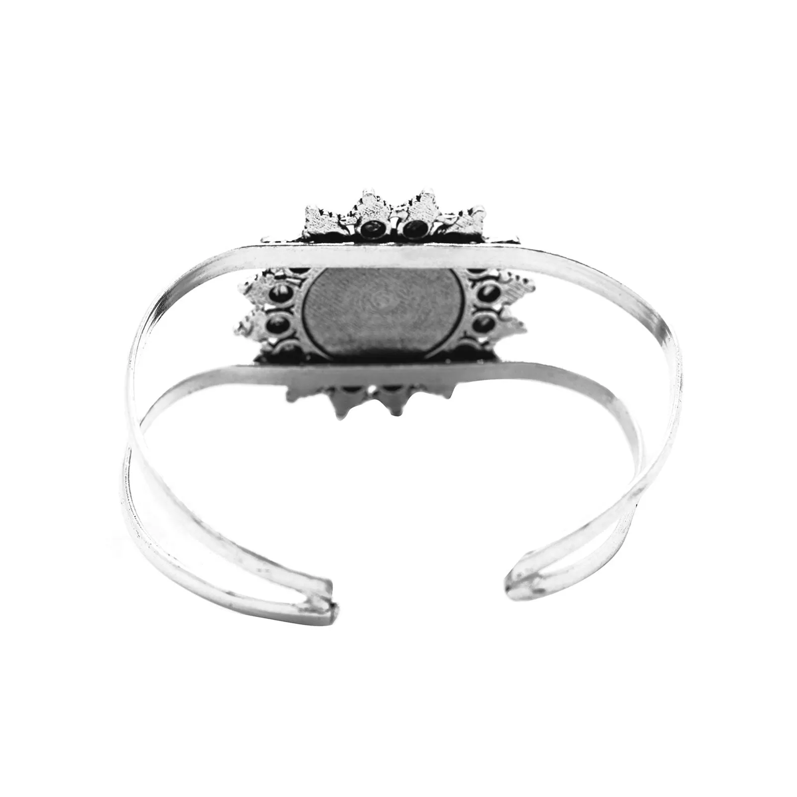 Kimaya Mandala Silver Oxidized Cuff