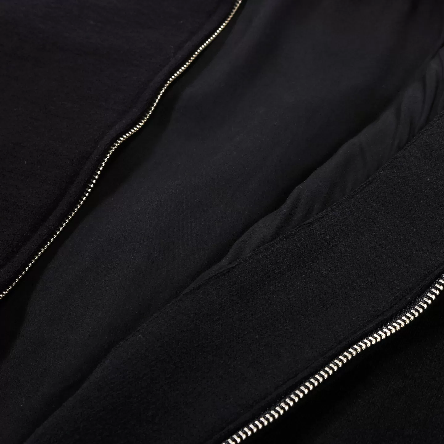 LADY WHITE CO. TEXTURED TRACK JACKET BLACK