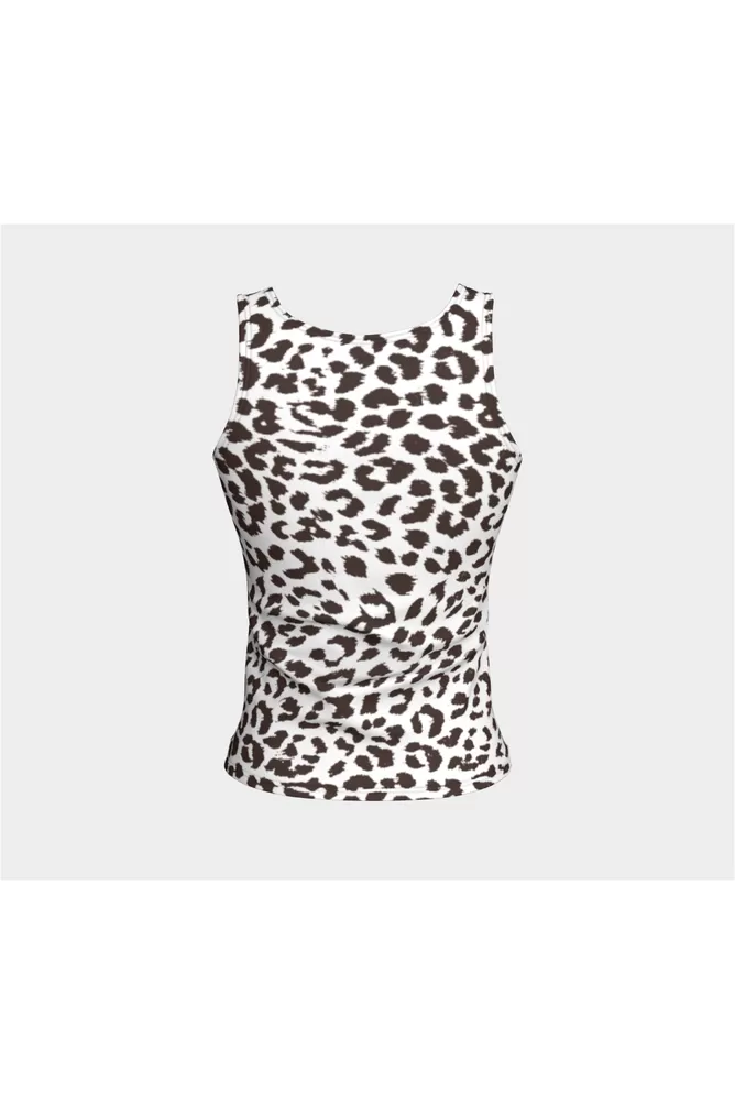 Leopard Print Fitted Tank Top