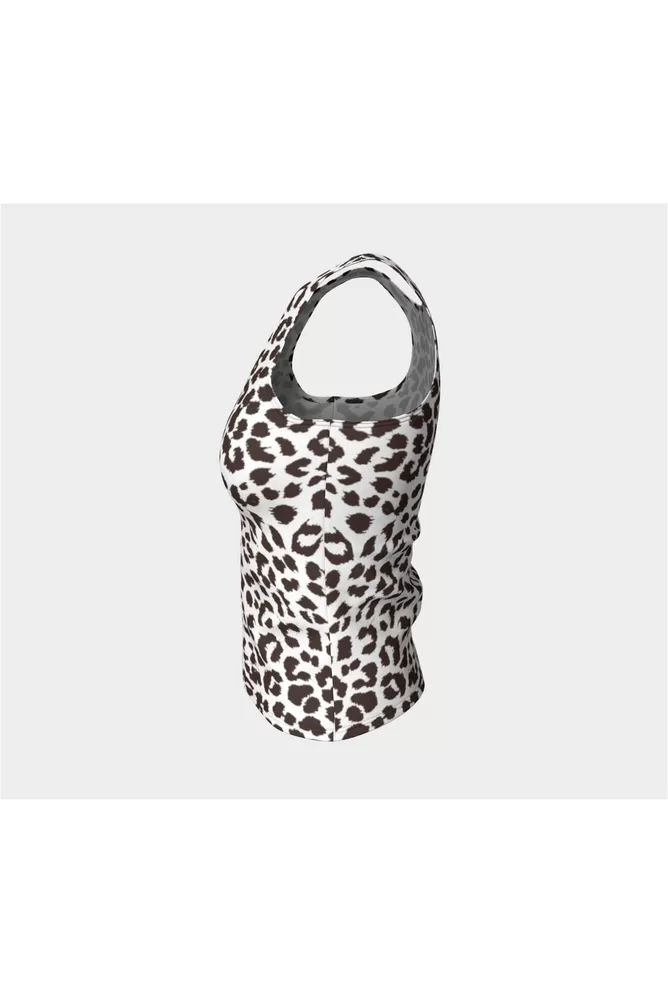 Leopard Print Fitted Tank Top