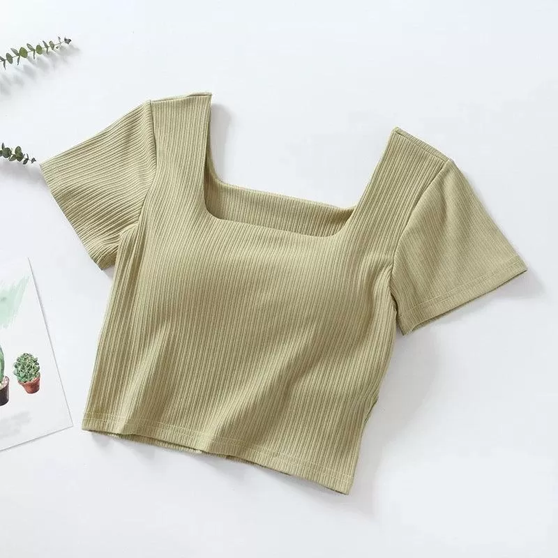 Levo Summer Tops with Inbuilt Bra