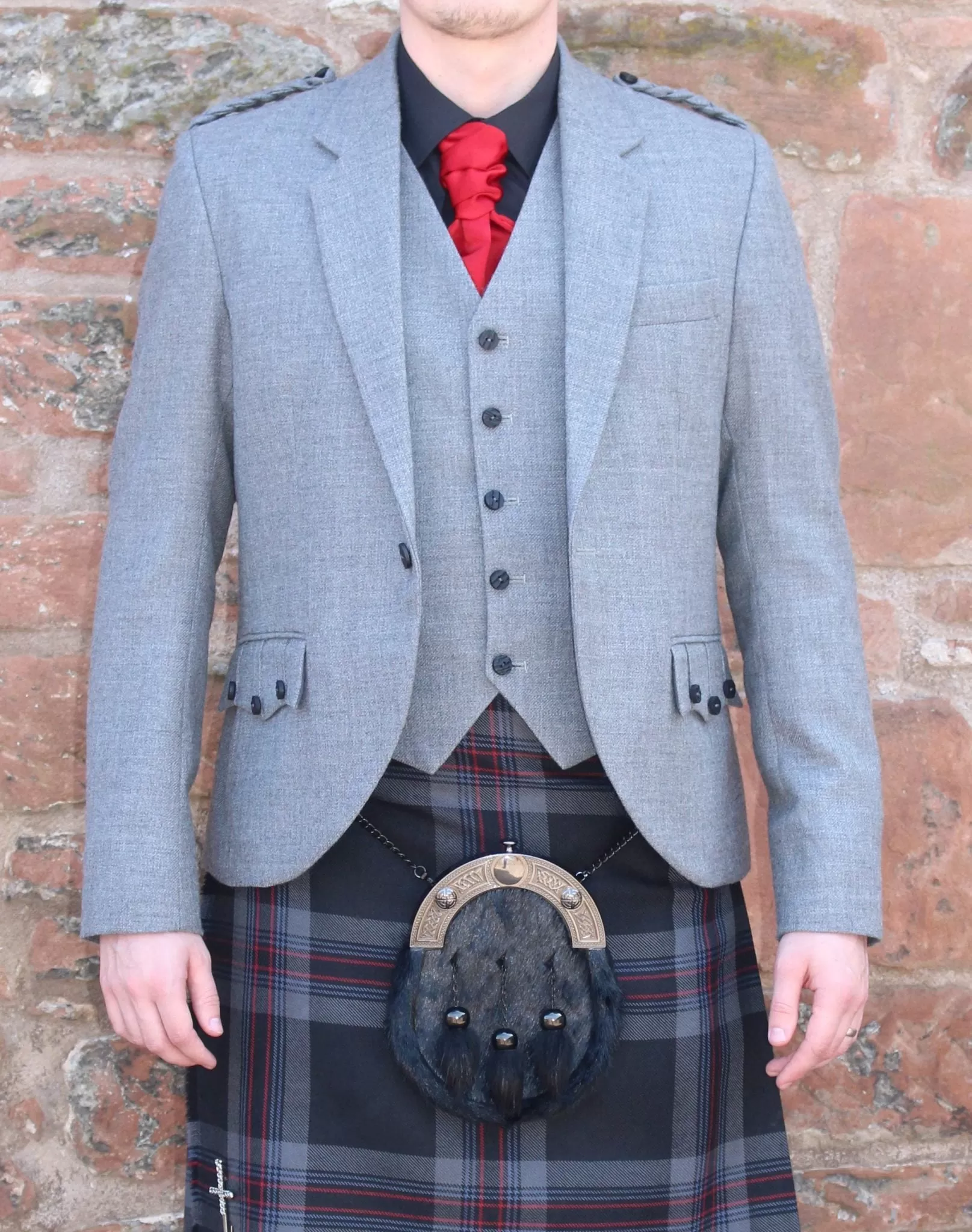 Light Grey Arrochar Tweed Crail Jacket