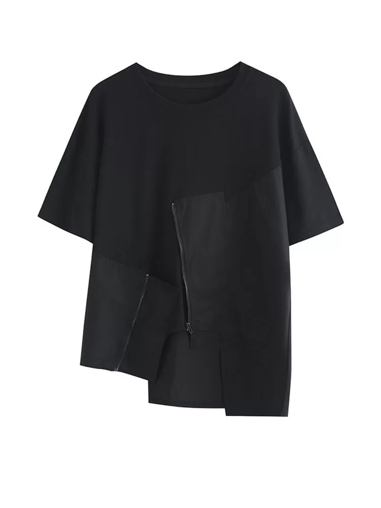 Lupee Zipper Shirt - Black