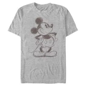 Mad Engine Disney Pixar Mickey Mouse & Friends Sketchy Mickey Men's T-Shirt