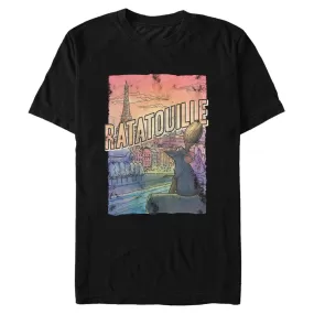 Mad Engine Disney Pixar Ratatouille Overlooking Paris Men's T-Shirt