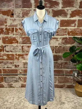 Maddie Dress in Light Denim Wash