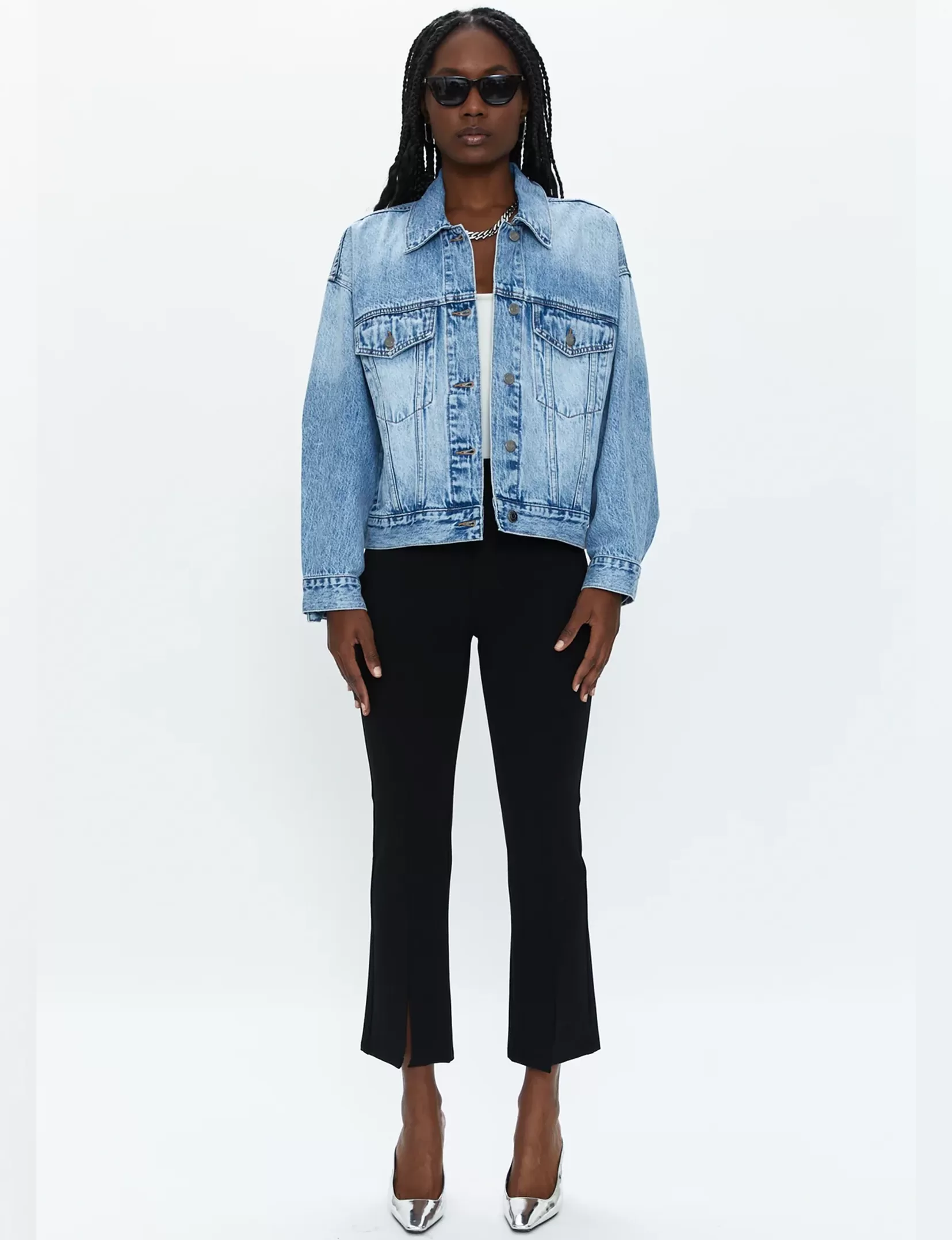 Margo Oversized Denim Jacket, Dover